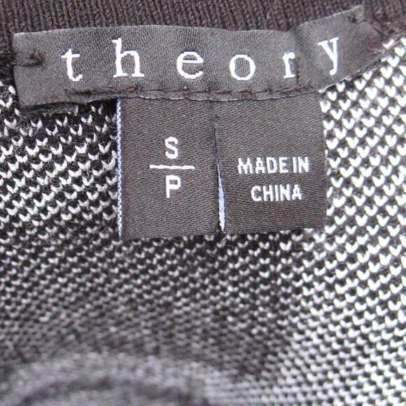 Theory Black White Knit Pull On Skirt - Picture 9 of 9